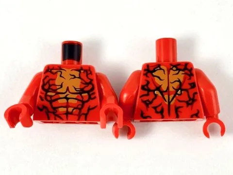 LEGO® Part 973pb3463c01 - Torso Bare Chest with Medium Nougat Center