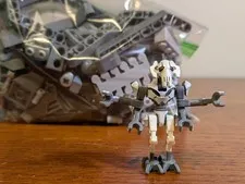 LEGO Star Wars 75040 General Grievous Wheel Bike Build and Minifigure sw0515