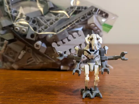 LEGO Star Wars 75040 General Grievous Wheel Bike Build and Minifigure sw0515