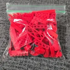 Miscellaneous Bag Of Red Lego Pieces