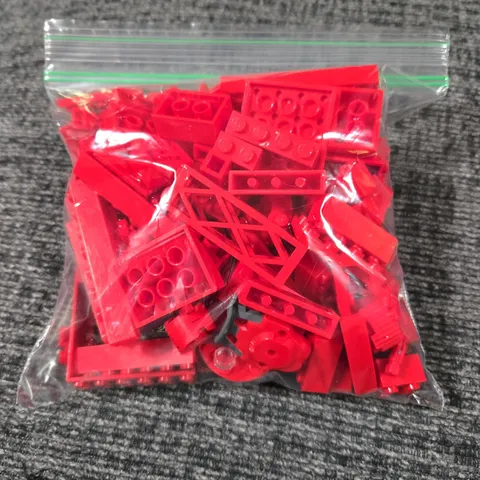Miscellaneous Bag Of Red Lego Pieces