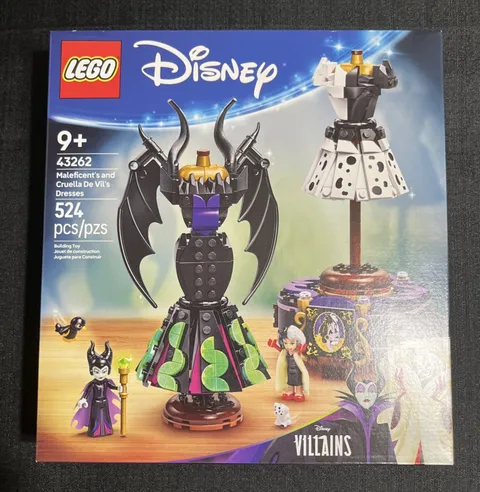 LEGO Disney Villains Maleficent & Cruella Dresses 43262 Sealed Set Brand New