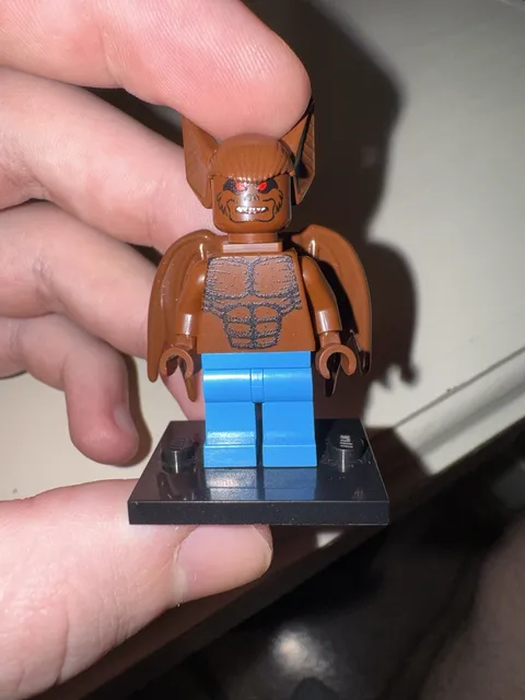 LEGO Batman the Video Game 2006 Custom UV Printed Man-Bat Minifigure