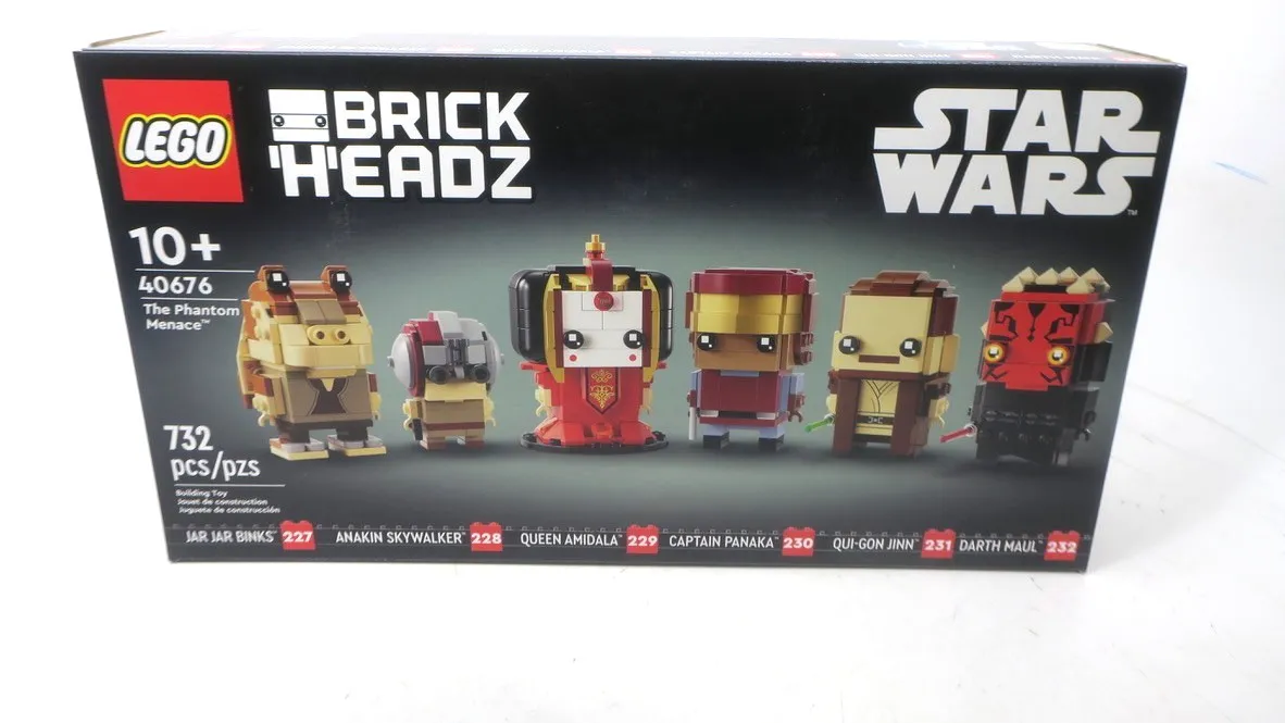 Lego Star Wars: The Phantom Menace Brickheads. (40676) New Sealed