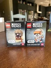 Lego Star Wars Brickheadz Lot 40675 Commander Cody 40615 Tusken Raider NIB