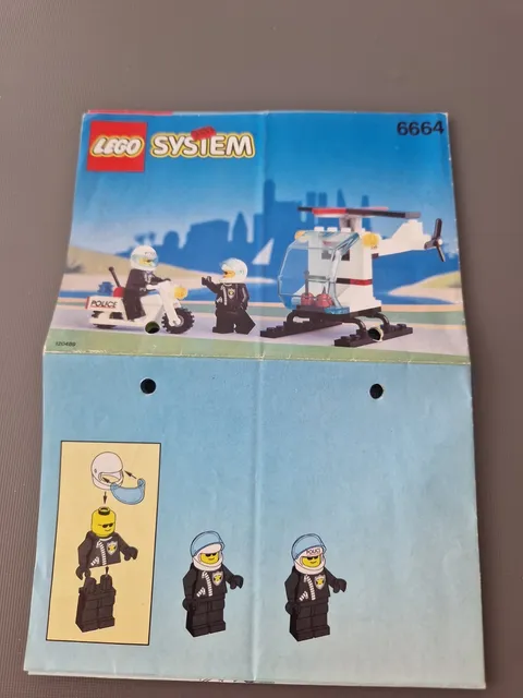 Lego Building Instructions 6664 System Chopper Cops / Police Helcopter.