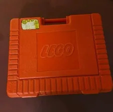 Vintage Lego Carrying Case Plastic Box Suitcase 1983 Red