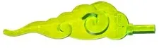 Lego New Trans-Bright Green CLOUD WIND WAVE Rounded Swirls Bar Part 68547 TR01