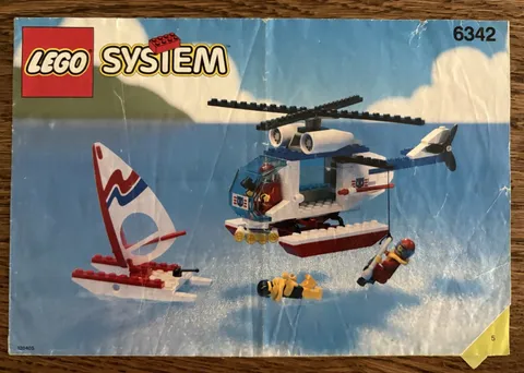 Vintage LEGO 6342 Wave Jump Racers Instruction Manual Booklet Only Town 1994