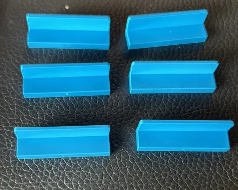 Lego Lot 6 Part # 30413 Panel 1x4x1 Dark Azure