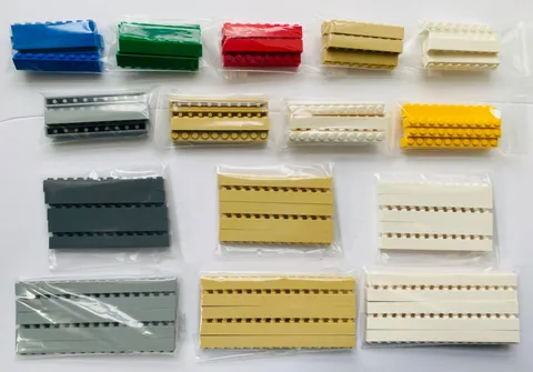 LEGO Parts 3008, 6111, 6112, or 2465 (Qty 5) Bricks 1x8, 1x10, 1x12 or 1x16 NEW!