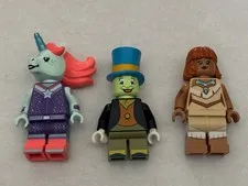 LEGO Minifigures 3 Lot Disney 100 Jiminy Cricket Pocahontas & VIDIYO Unicorn DJ