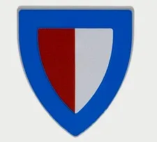 LEGO 3846pb065 Shield Triangular w/ Blue Border and Red & White 10305 -- NEW