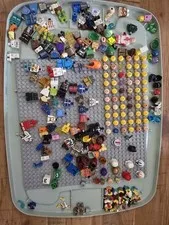 Lego random bulk lot Heads, Torsos, Legs, Arms, Helmets, And Legs *Board Not Inc