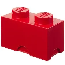 LEGO Storage Brick Bright Red 2 Knob Container Organizer Box Holds 400 Bricks