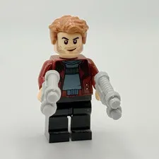 Lego Star Lord Minifigure Avengers Infinity War with blasters and 2 faces