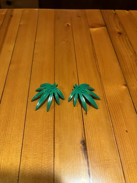 LEGO Green Plant Leaf Lot Of (2) 6x5