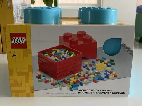 Room Copenhagen LEGO Storage Brick Box 4 Knobs Stackable Storage and Decorative