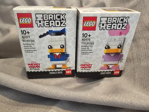 🤯LEGO BrickHeadz 40377 40476 Donald Duck Daisy Duck Disney GREAT GIFT Retired