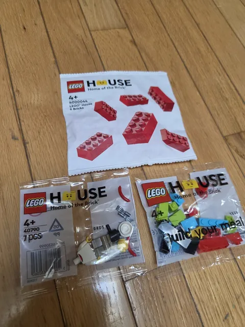 LEGO House Lot 40296, 40790, 400044, 6 Bricks, Build Your Meal, Chef, Denmark