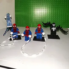 LEGO Marvel Spider-Man Lot of 5: Electro w/ glider, Venom, 3x Spider-Man