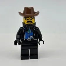 LEGO Western Bandit 1 Minifigure Black Bart Cowboy Wild West Vintage 1996 ww007