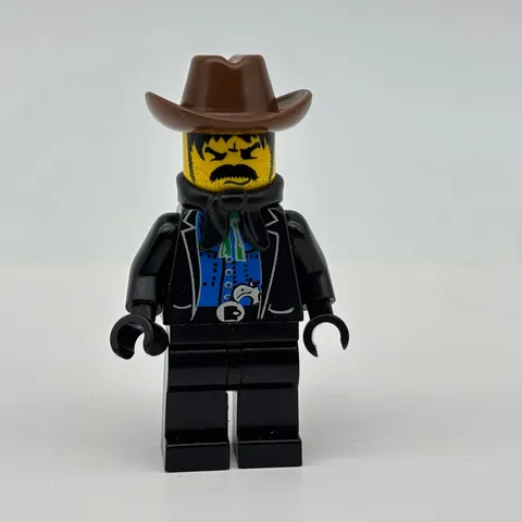 LEGO Western Bandit 1 Minifigure Black Bart Cowboy Wild West Vintage 1996 ww007