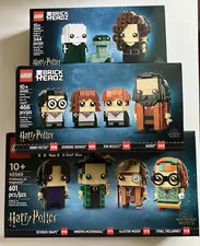 3x LEGO Harry Potter BRICKHEADZ: 40560, 40495, 40496 Professors, Voldemort - NEW