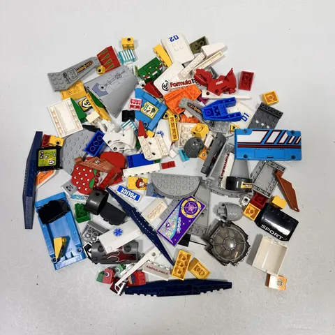 LEGO Printed & Sticker Pieces Bulk Lot 0.792 lbs Craft Replacement Parts
