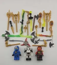 LEGO NINJAGO Minifigure Lot With Weapons