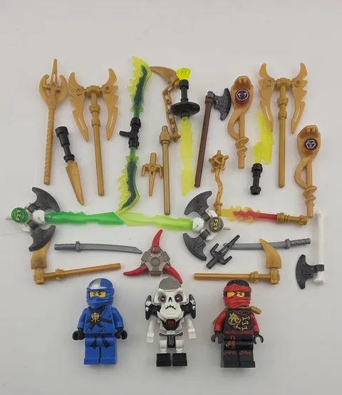 LEGO NINJAGO Minifigure Lot With Weapons