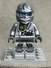 Lego - Ninjago - Zane Titanium - Minifigure - njo0251 (Blue/Grey)