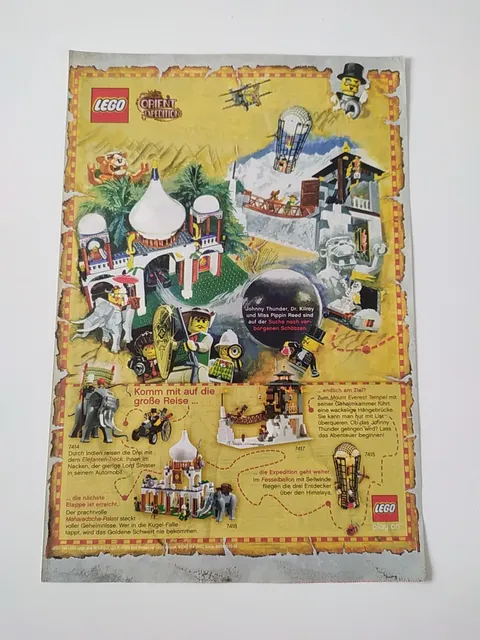 Rare Advertising Flyer Advertising Sheet LEGO Orient Expedition 7414 7418 7417 7415 2003