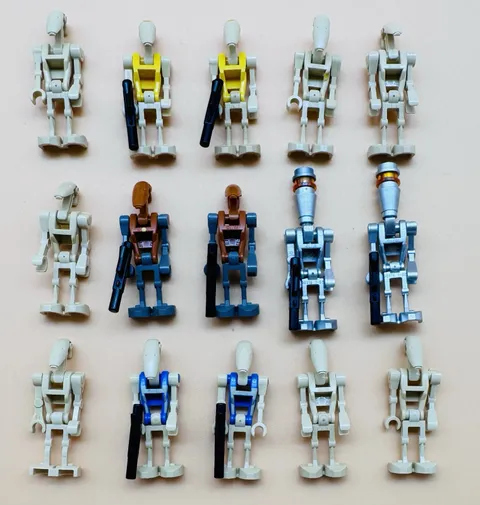 (15) LEGO Star Wars Battle Droid Lot Assassin Droid Rocket Droid Pilot Droid