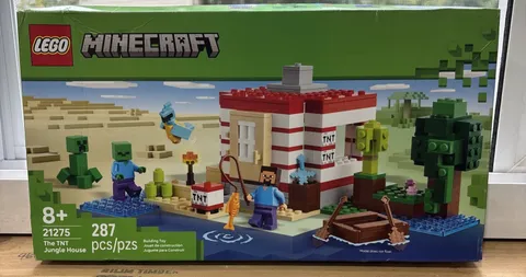 LEGO Minecraft The TNT Jungle House 21275, Steve & Creeper NIB!!!