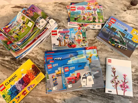 Lot of 50+ LEGO Instruction Manuals: Friends, City, Creator, Classic, Etc.
