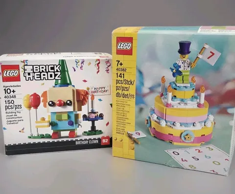 LEGO Birthday Clown & Birthday Cake Lot 2 NEW Gift Sets 40382 & 40348 Seasonal