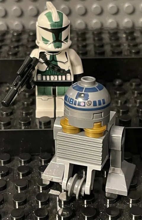 LEGO STAR WARS Clone Commander Green Complete MINI FIG Weapon R2-D2