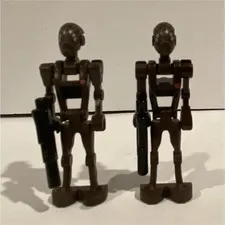LEGO Star Wars Battle Droid Minifigures Lot of 2 w/ Blasters Plastic