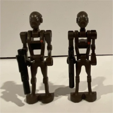 LEGO Star Wars Battle Droid Minifigures Lot of 2 w/ Blasters Plastic