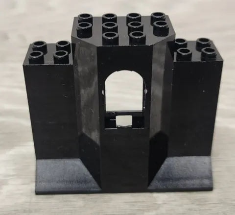 Lego 48490 Black Panel With Window 3 x 8 x 6 Wall Castle