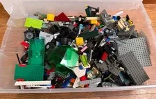 LEGO 9 LBS X Bulk USED LOT of Bricks Small Plates Parts Pieces NO MINIFIGURES