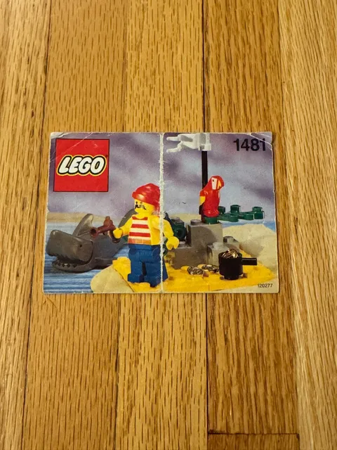 Lego Pirates Desert Island (1481) Instruction Booklet Only