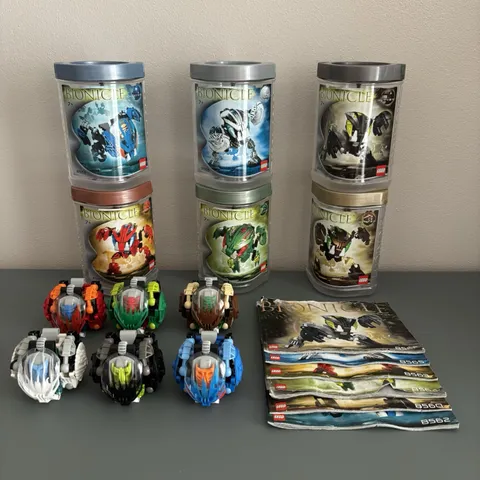 LEGO BIONICLE BOHROK - COMPLETE SET 8560 8561 8562 8563 8564 8565