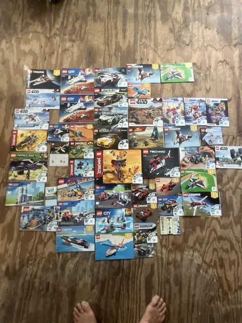 LEGO Instruction Manuals & Booklets Lot for Mixed Sets - Manual Booklet Format