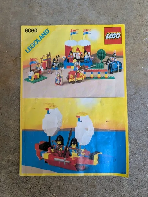 Lego Castle Knight's Challenge 6060 *Instruction Booklet ONLY* Vintage Classic