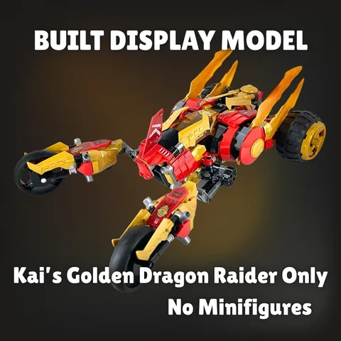 LEGO NINJAGO Pre-Built Kai’s Golden Dragon Raider 71773