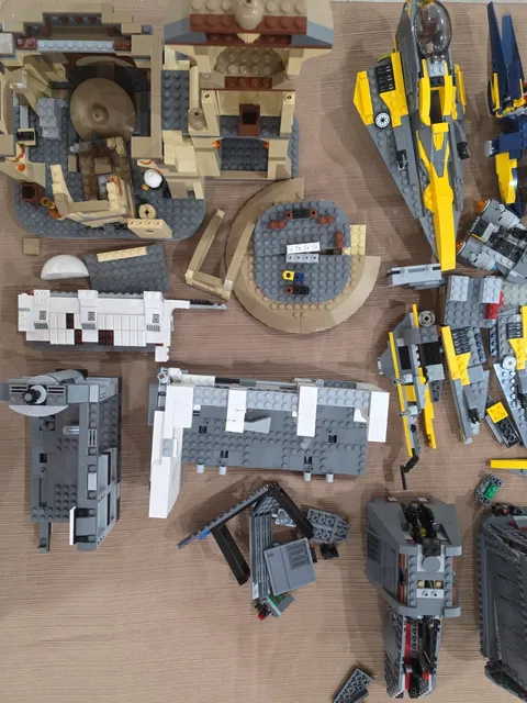 Lego Star Wars Incomplete Sets, SpaceShips Ni Figures NO Instructions. 