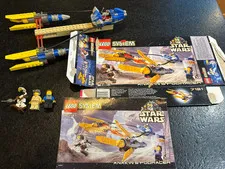 Lego Star Wars - Anakin's Podracer 7131 Instructions, Minifigs, Box (flattened)