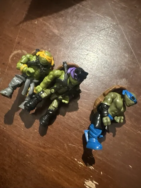 Lego Mini Figure Teenage Mutant Ninja Turtles Set Of 3